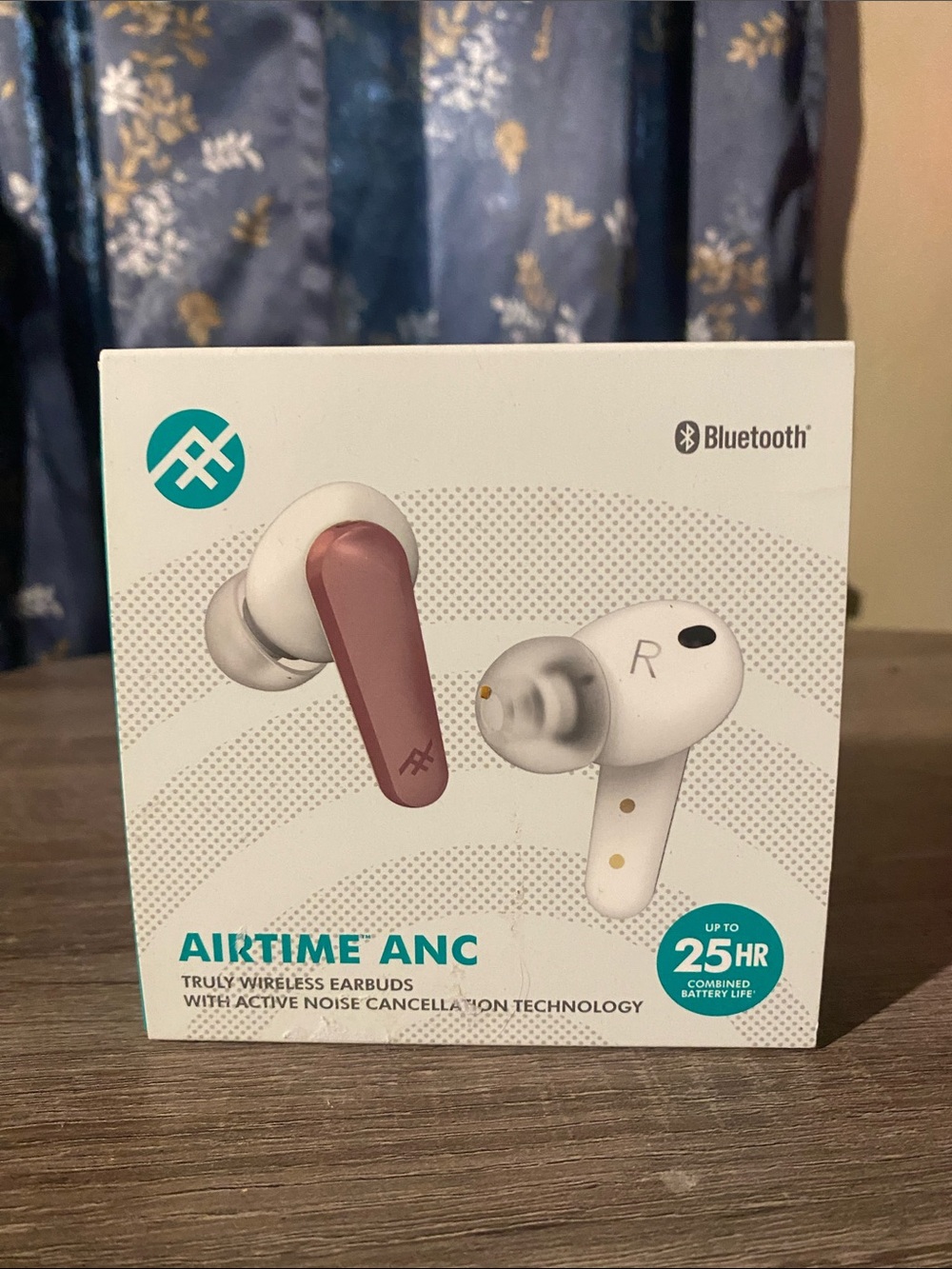 Airtime ANC Wireless Earbuds - White with Rose Stem
